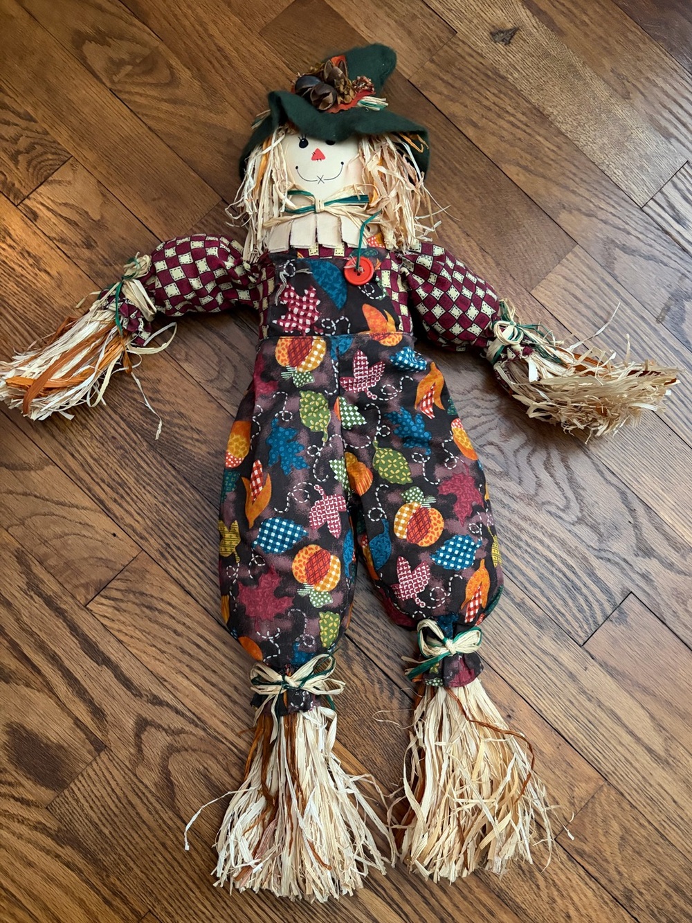 Autumn Harvest Scarecrow Doll Fall Shelf Sitter Decor